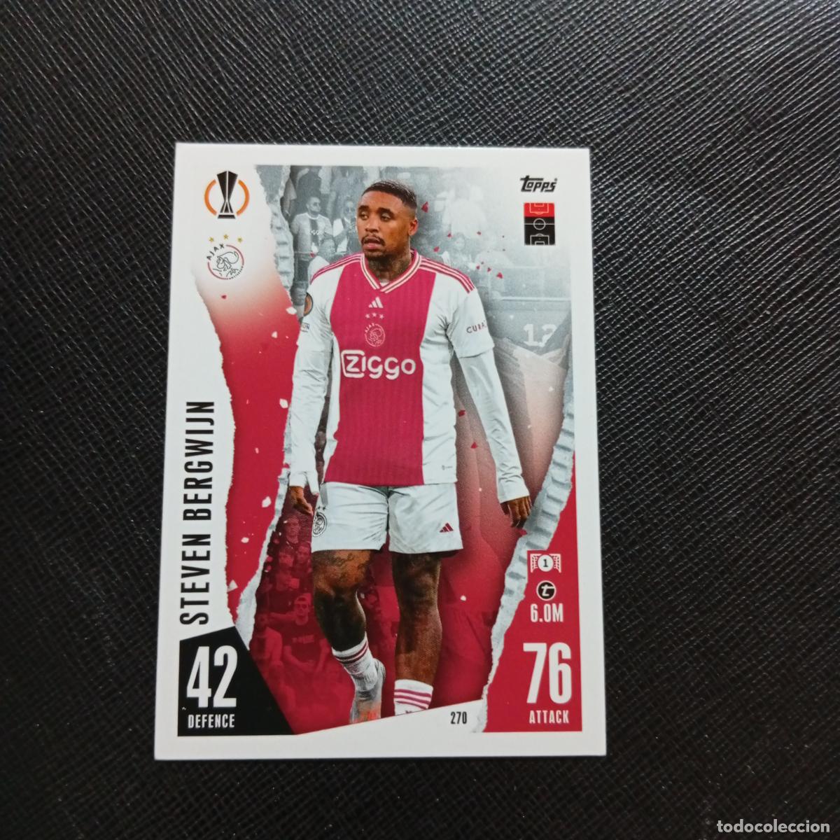 Cromos de f&uacute;tbol: 270 BERGWIJN AJAX TOPPS MATCH ATTAX 2023 2024 FUTBOL CROMO 23 24 - A217 PG30