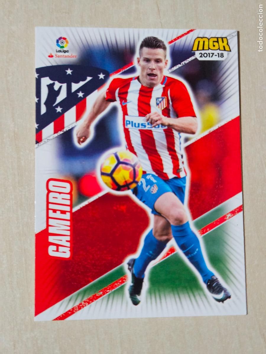 Cromos de f&uacute;tbol: CROMO N&ordm; 69 GAMEIRO - MEGACRACKS 2017 18 - ATLETICO DE MADRID