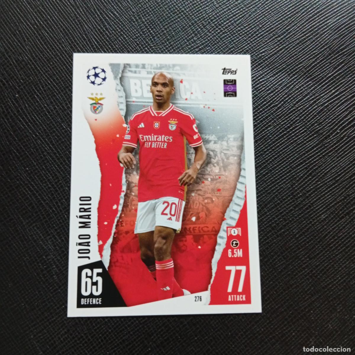 Cromos de f&uacute;tbol: 276 JOAO MARIO BENFICA TOPPS MATCH ATTAX 2023 2024 FUTBOL CROMO 23 24 - A217 PG31