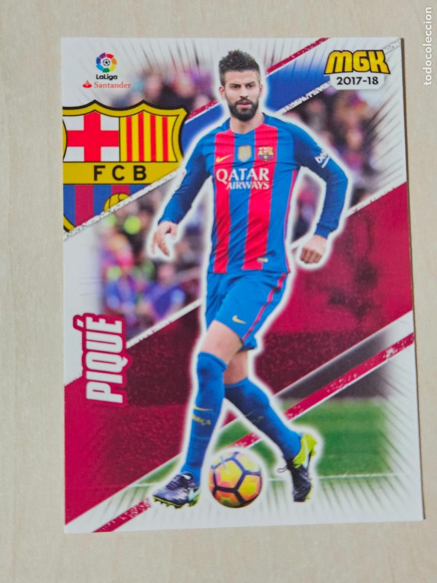 Figurine di Calcio: CROMO N&ordm; 86 PIQUE - MEGACRACKS 2017 18 - BARCELONA