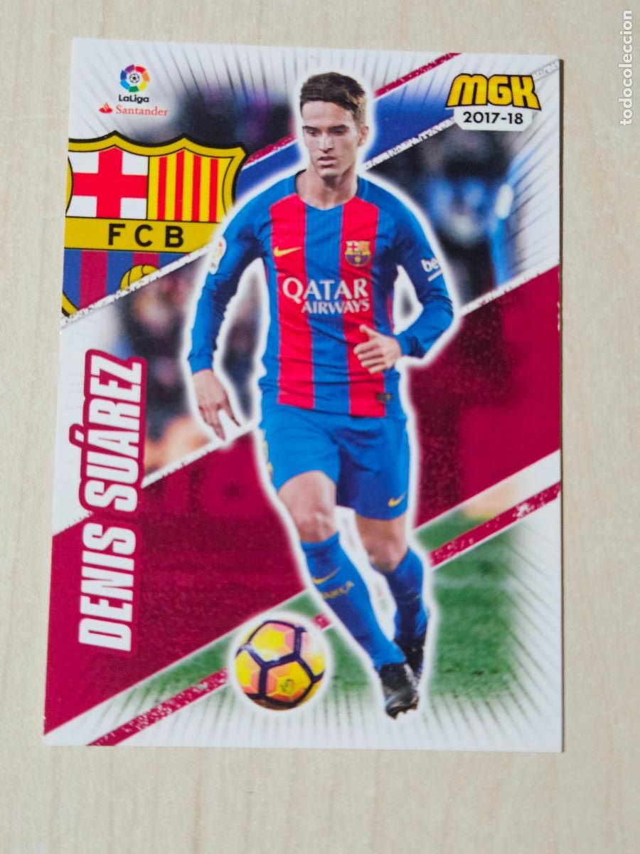 Cromos de f&uacute;tbol: CROMO N&ordm; 95 DENIS SUAREZ - MEGACRACKS 2017 18 - BARCELONA