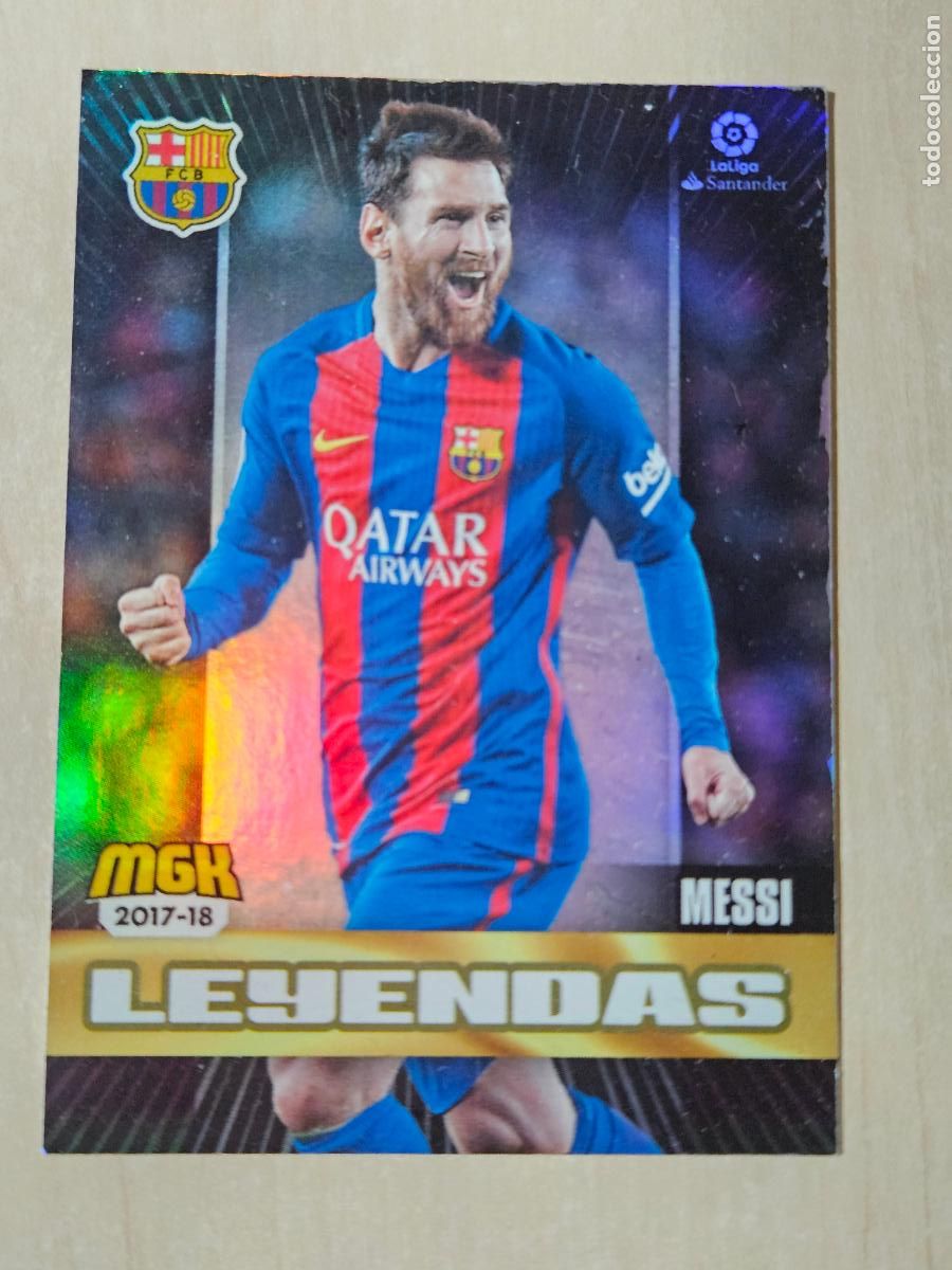 Cromos de f&uacute;tbol: CROMO N&ordm; 105 MESSI - MEGACRACKS 2017 18 - BARCELONA - LEYENDAS