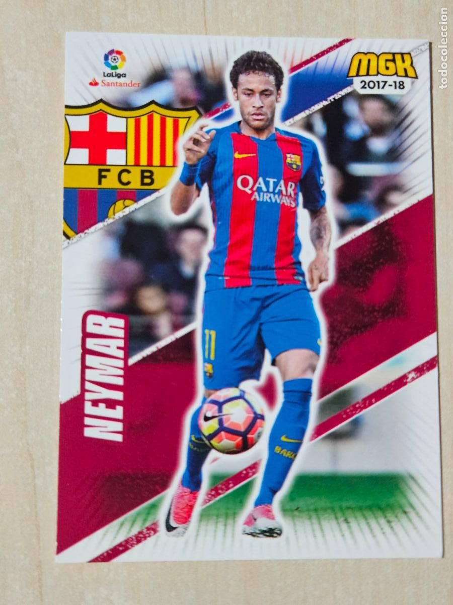 Cromos de f&uacute;tbol: CROMO N&ordm; 98 NEYMAR - MEGACRACKS 2017 18 - BARCELONA -