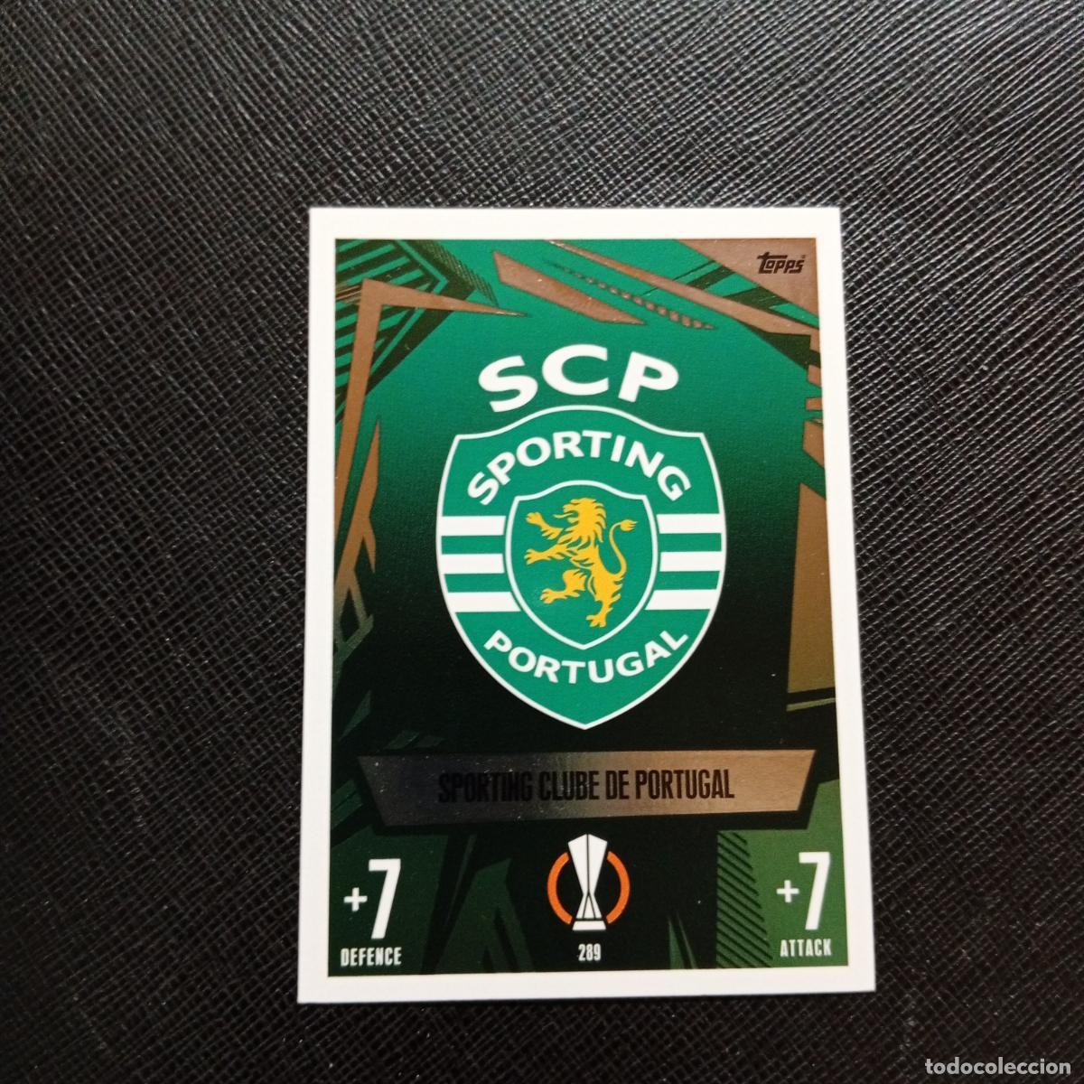Cromos de f&uacute;tbol: 289 ESCUDO SPORTING LISBOA TOPPS MATCH ATTAX 2023 2024 FUTBOL CROMO 23 24 - A217 PG32