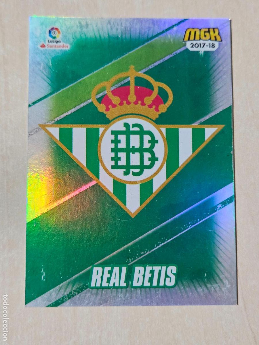 Cromos de f&uacute;tbol: CROMO N&ordm; 109 ESCUDO - MEGACRACKS 2017 18 - REAL BETIS