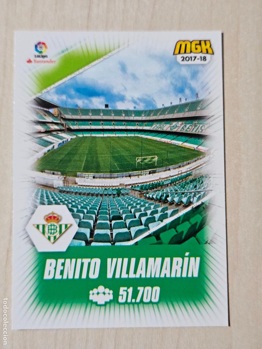 Cromos de f&uacute;tbol: CROMO N&ordm; 130 ESTADIO - MEGACRACKS 2017 18 - REAL BETIS