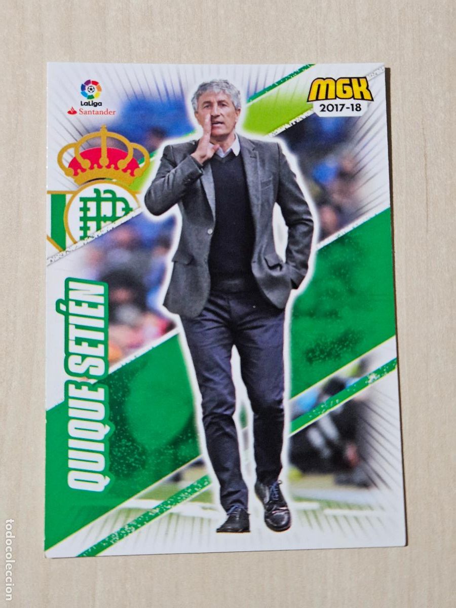 Cromos de f&uacute;tbol: CROMO N&ordm; 131 QUIQUE SETIEN - MEGACRACKS 2017 18 - REAL BETIS