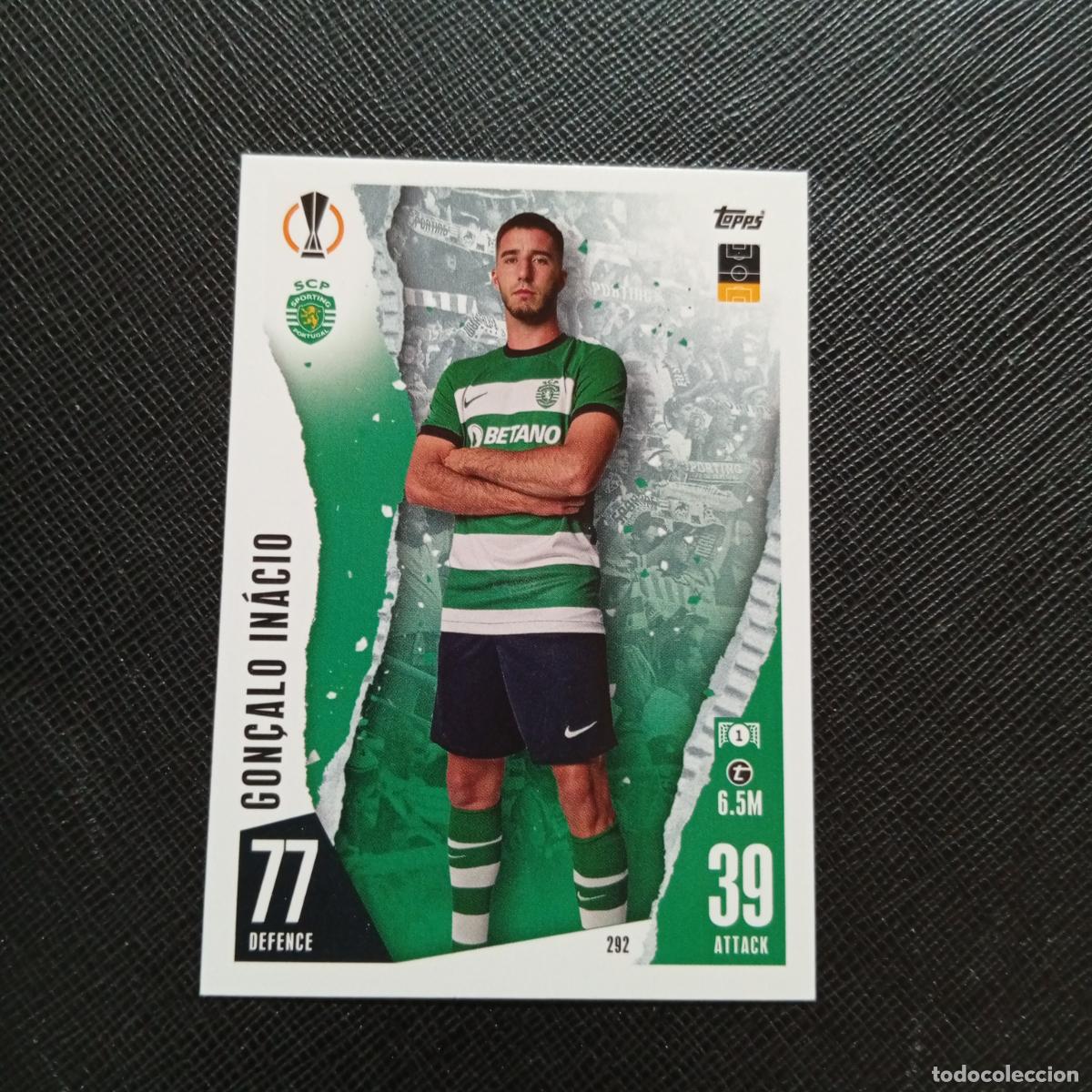 Cromos de f&uacute;tbol: 292 GONCALO INACIO SPORTING LISBOA TOPPS MATCH ATTAX 2023 2024 FUTBOL CROMO 23 24 - A217 PG33