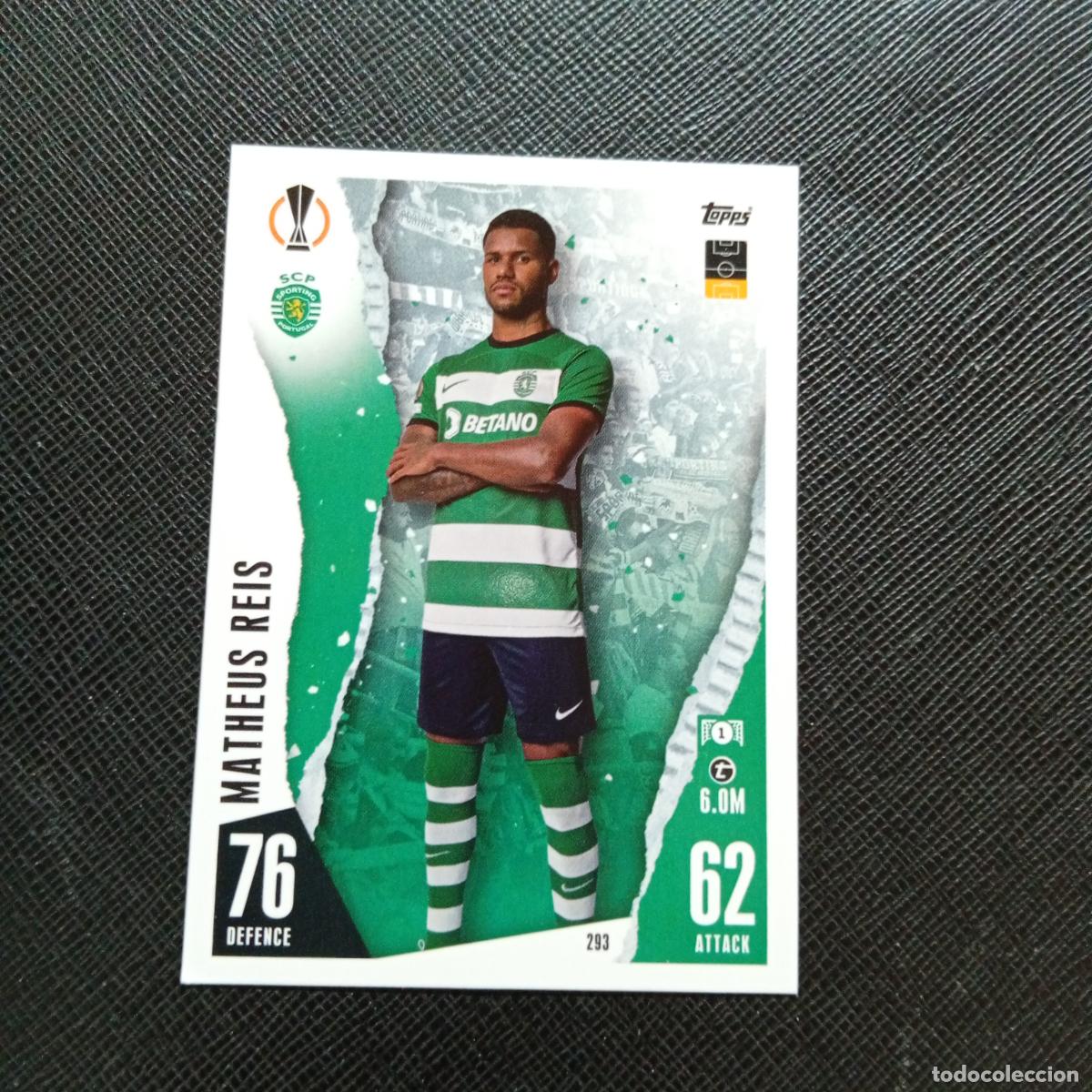 Cromos de f&uacute;tbol: 293 MATHEUS REIS SPORTING LISBOA TOPPS MATCH ATTAX 2023 2024 FUTBOL CROMO 23 24 - A217 PG33