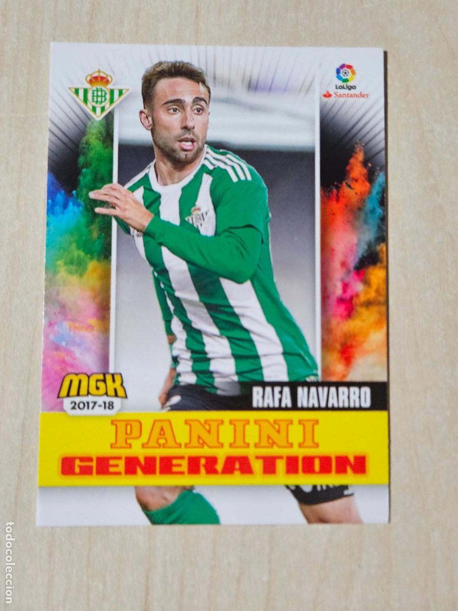 Cromos de f&uacute;tbol: CROMO N&ordm; 136 RAFA NAVARRO - MEGACRACKS 2017 18 - REAL BETIS - PANINI GENERATION