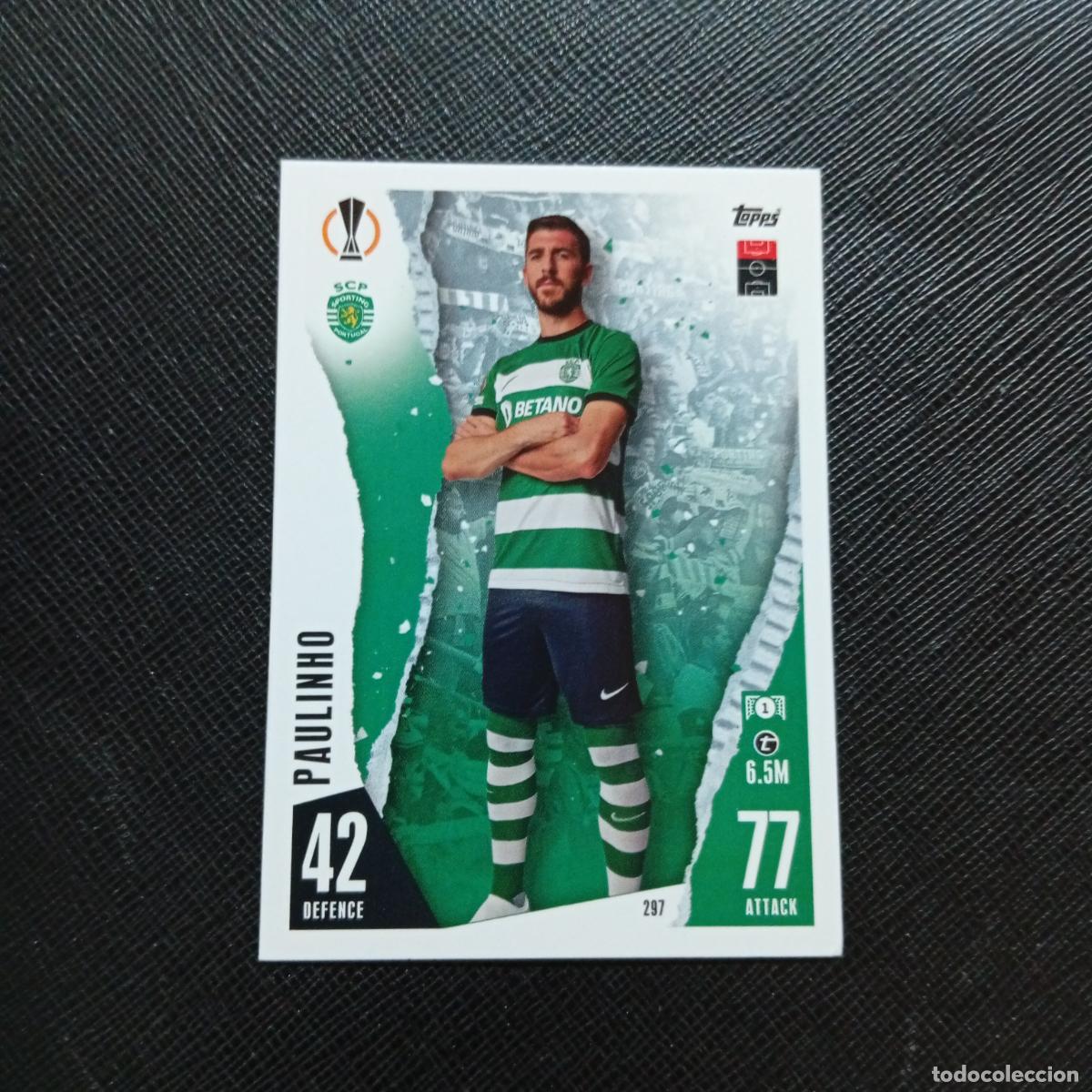 Fu&szlig;ball-Sticker: 297 PAULINHO SPORTING LISBOA TOPPS MATCH ATTAX 2023 2024 FUTBOL CROMO 23 24 - A217 PG33