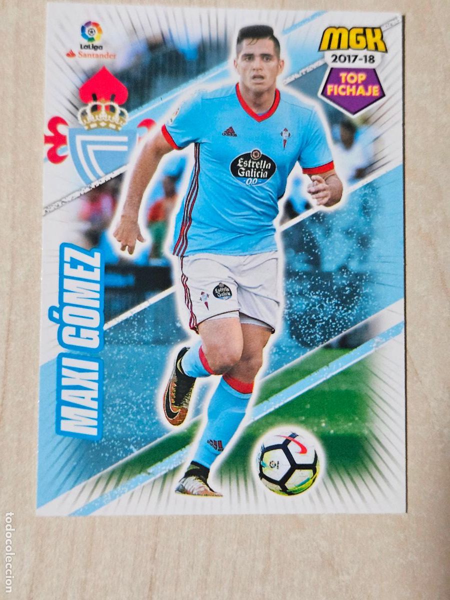 Fu&szlig;ball-Sticker: CROMO N&ordm; 155 MAXI GOMEZ - MEGACRACKS 2017 18 - REAL CELTA - TOP FICHAJE