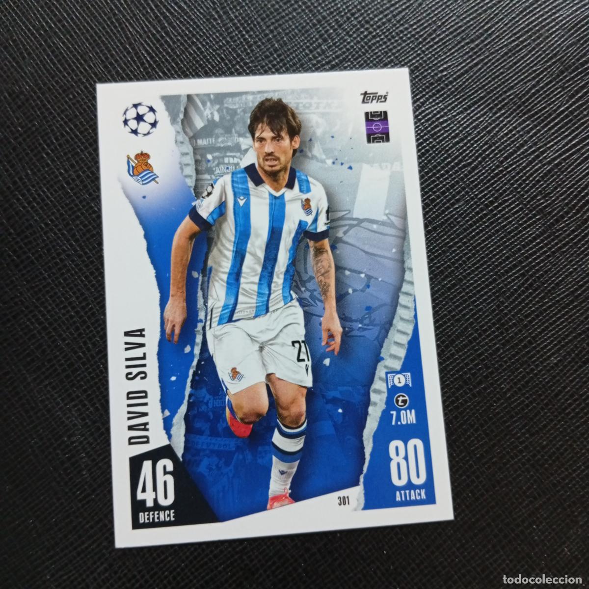 Fu&szlig;ball-Sticker: 301 DAVID SILVA REAL SOCIEDAD TOPPS MATCH ATTAX 2023 2024 FUTBOL CROMO 23 24 - A217 PG34