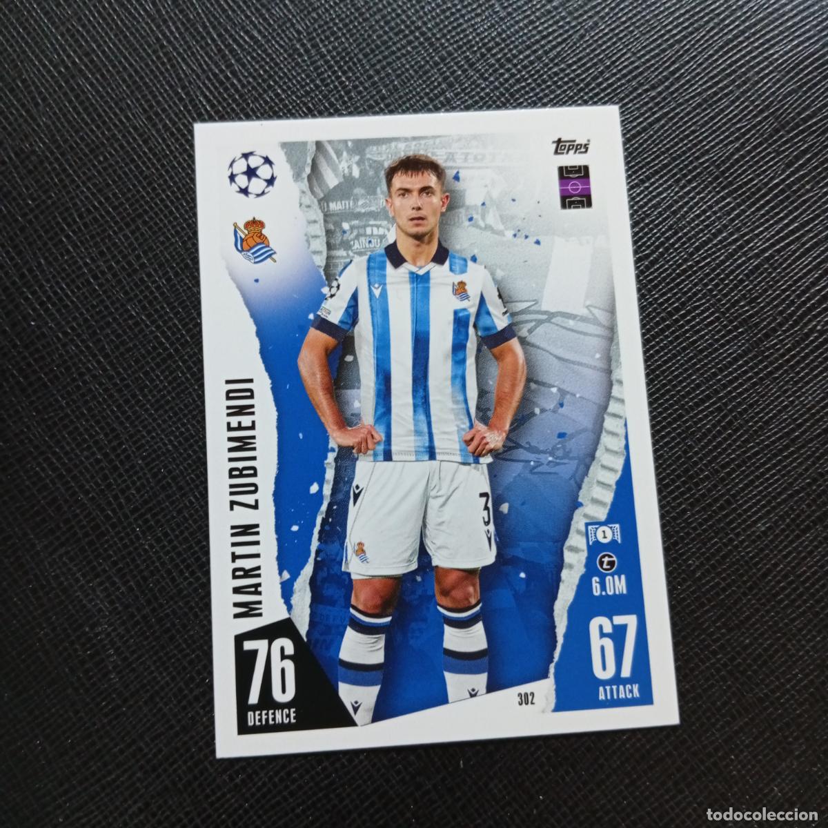 Fu&szlig;ball-Sticker: 302 ZUBIMENDI REAL SOCIEDAD TOPPS MATCH ATTAX 2023 2024 FUTBOL CROMO 23 24 - A217 PG34