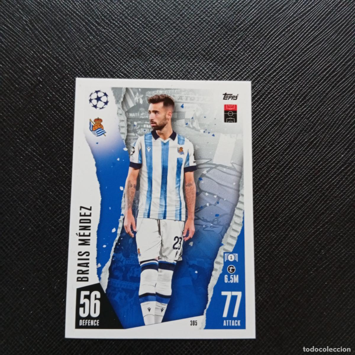 Cromos de f&uacute;tbol: 305 BRAIS MENDEZ REAL SOCIEDAD TOPPS MATCH ATTAX 2023 2024 FUTBOL CROMO 23 24 - A217 PG34