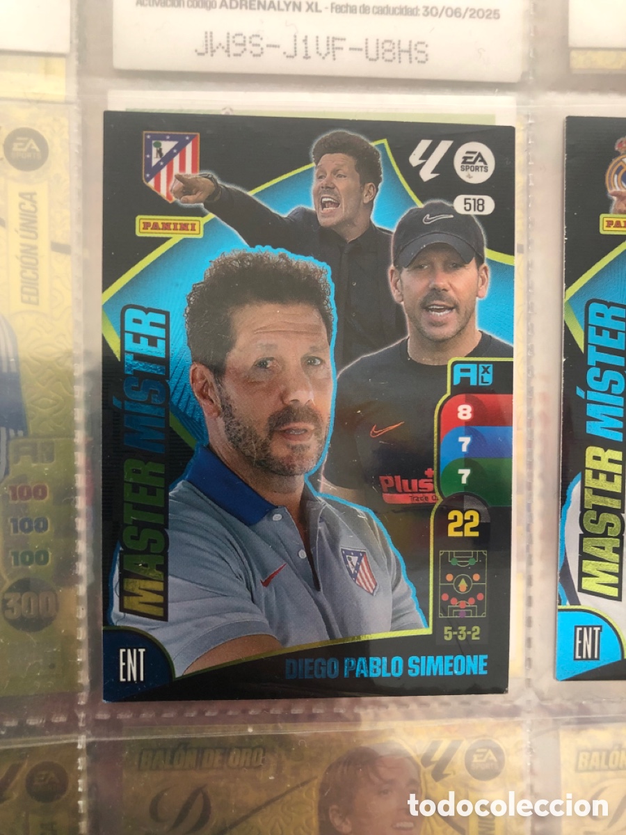Football Stickers: 518 SIMEONE (Atl&eacute;tico de Madrid) MASTER M&Iacute;STER. Liga 2024 2025 24 25 Adrenalyn XL (Panini)