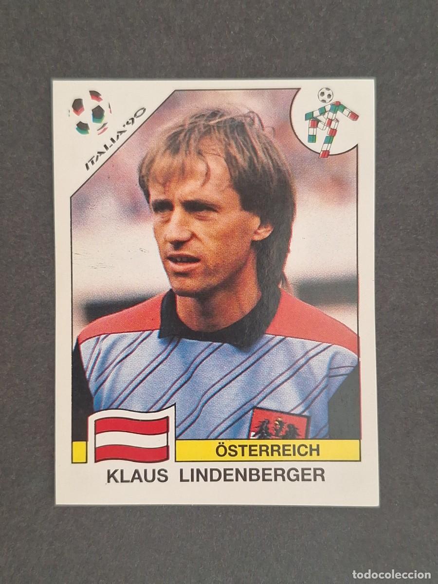 Cromos de f&uacute;tbol: L3 KLAUS LINDERBERGER SELECCION AUSTRIA 58 MUNDIAL ITALIA 90 1990 PANINI NUNCA PEGADO SIN PEGAR