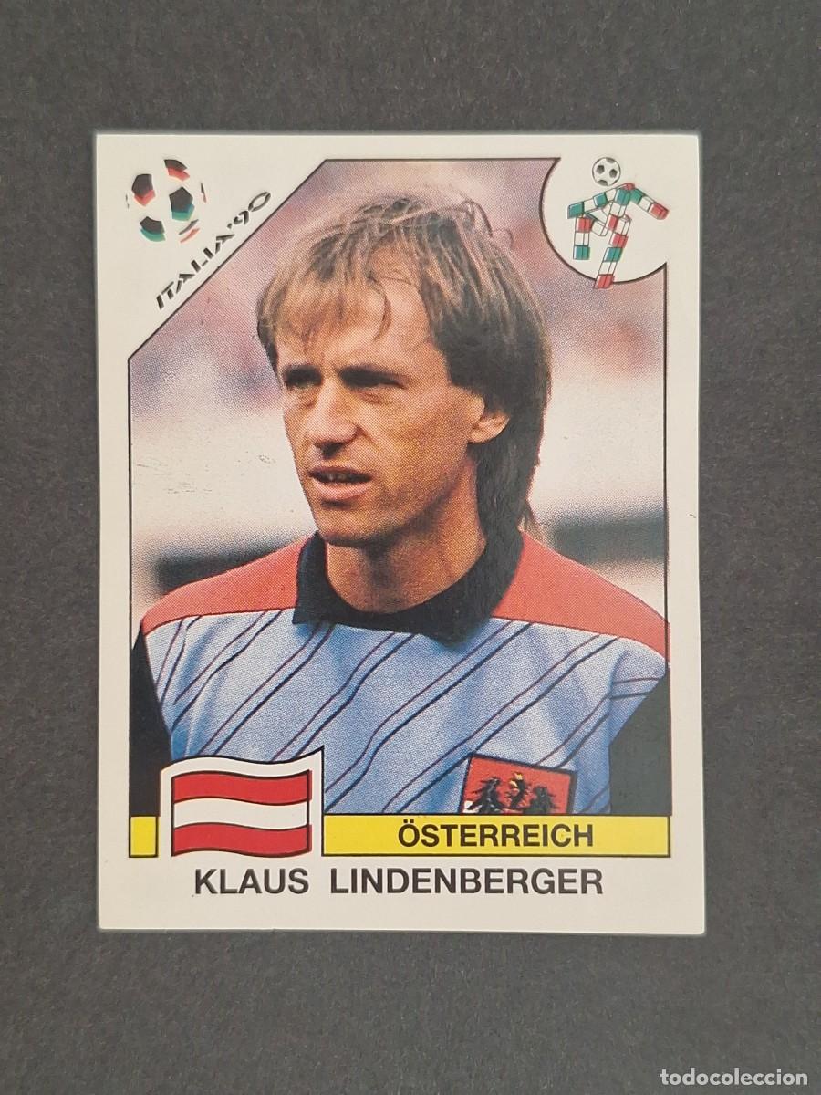 Cromos de f&uacute;tbol: L3 KLAUS LINDERBERGER SELECCION AUSTRIA 58 MUNDIAL ITALIA 90 1990 PANINI NUNCA PEGADO SIN PEGAR