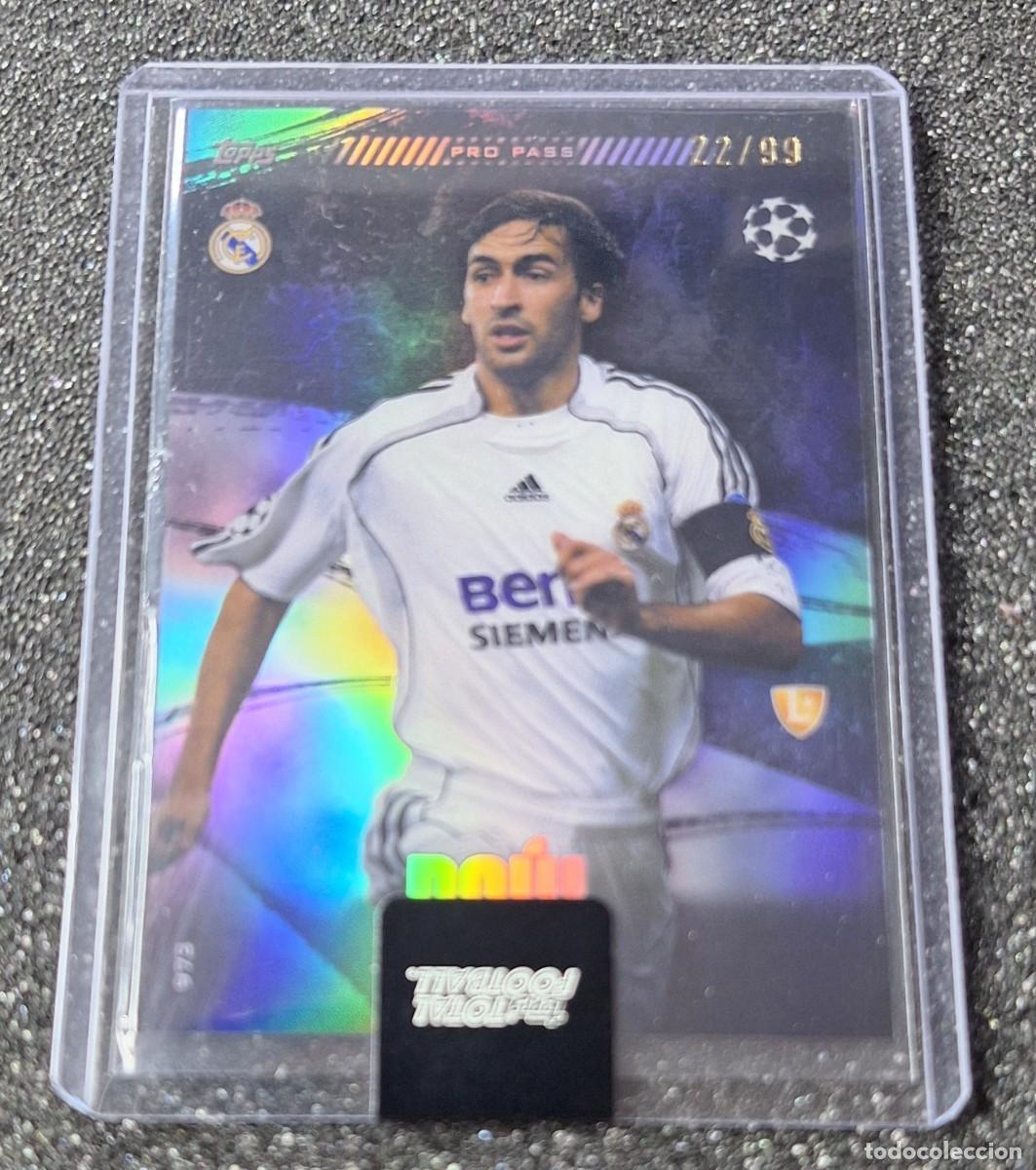 Fu&szlig;ball-Sticker: Raul Gonzalez Real Madrid Topps Total Football 22/99 Pro Pass