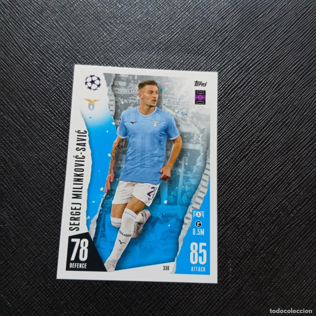 Fu&szlig;ball-Sticker: 330 MILINKOVIC SAVIC LAZIO TOPPS MATCH ATTAX 2023 2024 FUTBOL CROMO 23 24 - A217 PG37