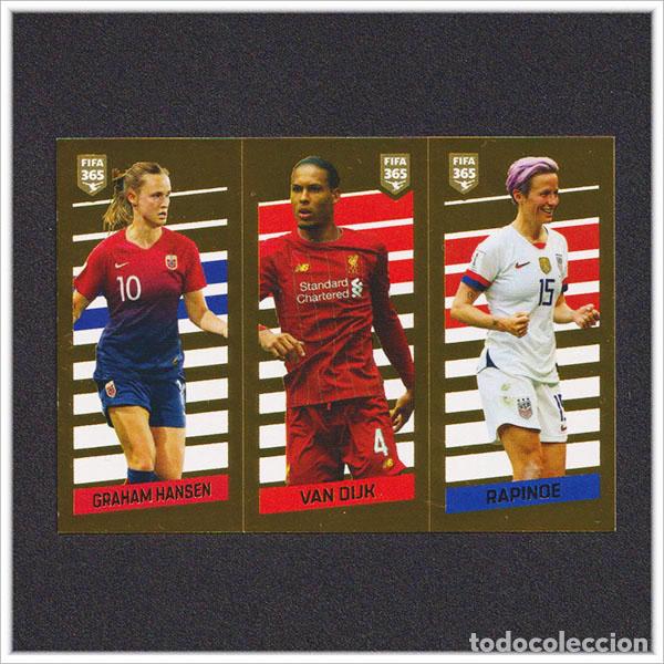Fu&szlig;ball-Sticker: LEO MESSI FIFA 365 2019 2020 19 20 PANINI VAN DIJK RAPINOE 8 USA EEUU LIVERPOOL ALBUM LIGA COLECCI&Oacute;N