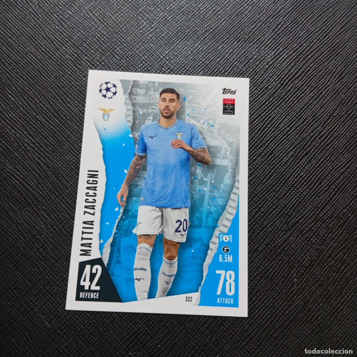 Cromos de f&uacute;tbol: 332 MATTIA ZACCAGNI LAZIO TOPPS MATCH ATTAX 2023 2024 FUTBOL CROMO 23 24 - A217 PG37