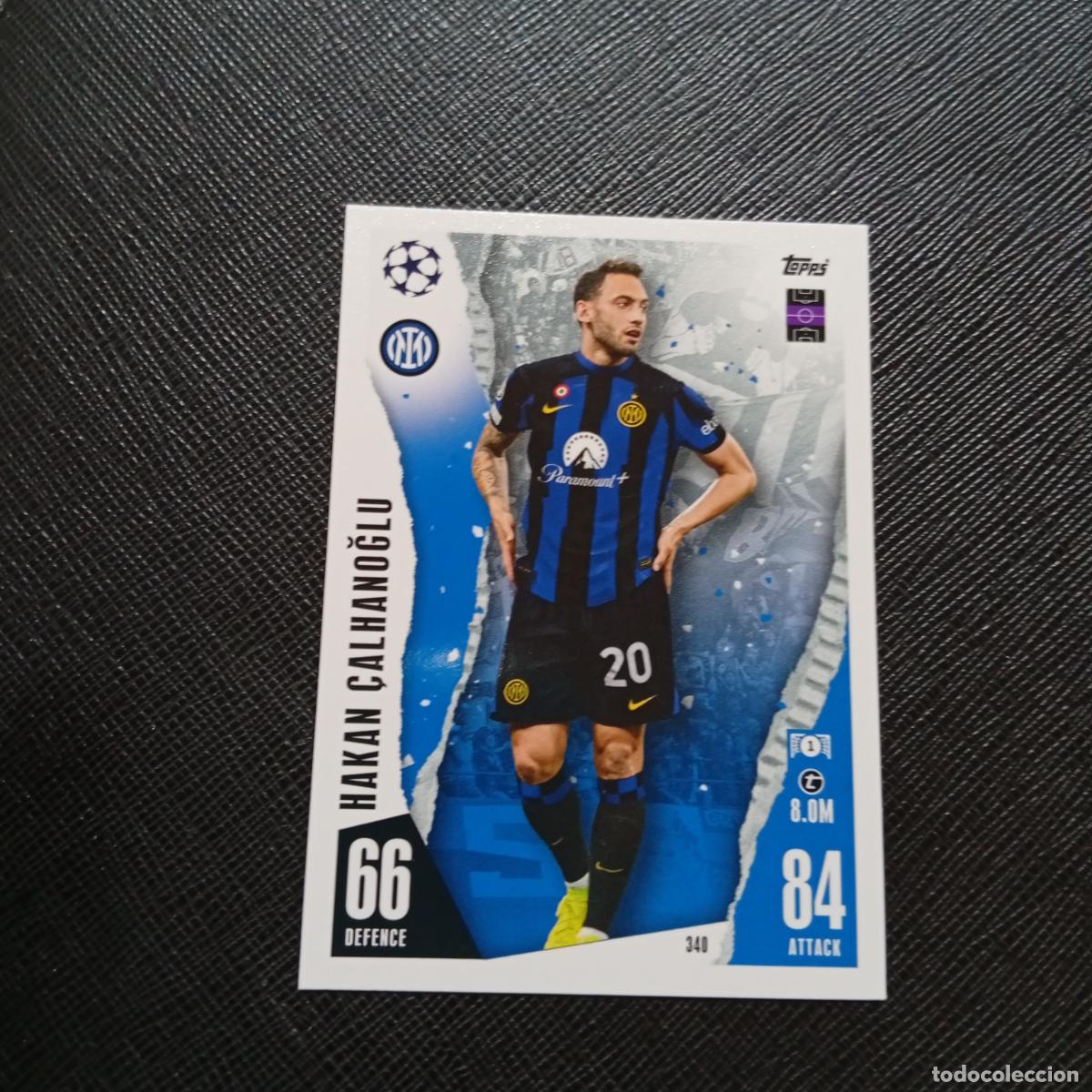 Figurine di Calcio: 340 HAKAN CALHANOGLU INTER MILAN TOPPS MATCH ATTAX 2023 2024 FUTBOL CROMO 23 24 - A217 PG38
