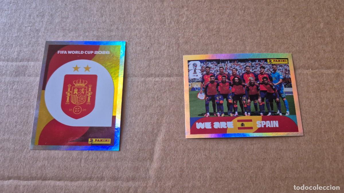 Figurine di Calcio: LOTE FIFA WORLD CUP 2026 ESPA&Ntilde;A ESCUDO CON DOS ESTRELLAS Y EQUIPO