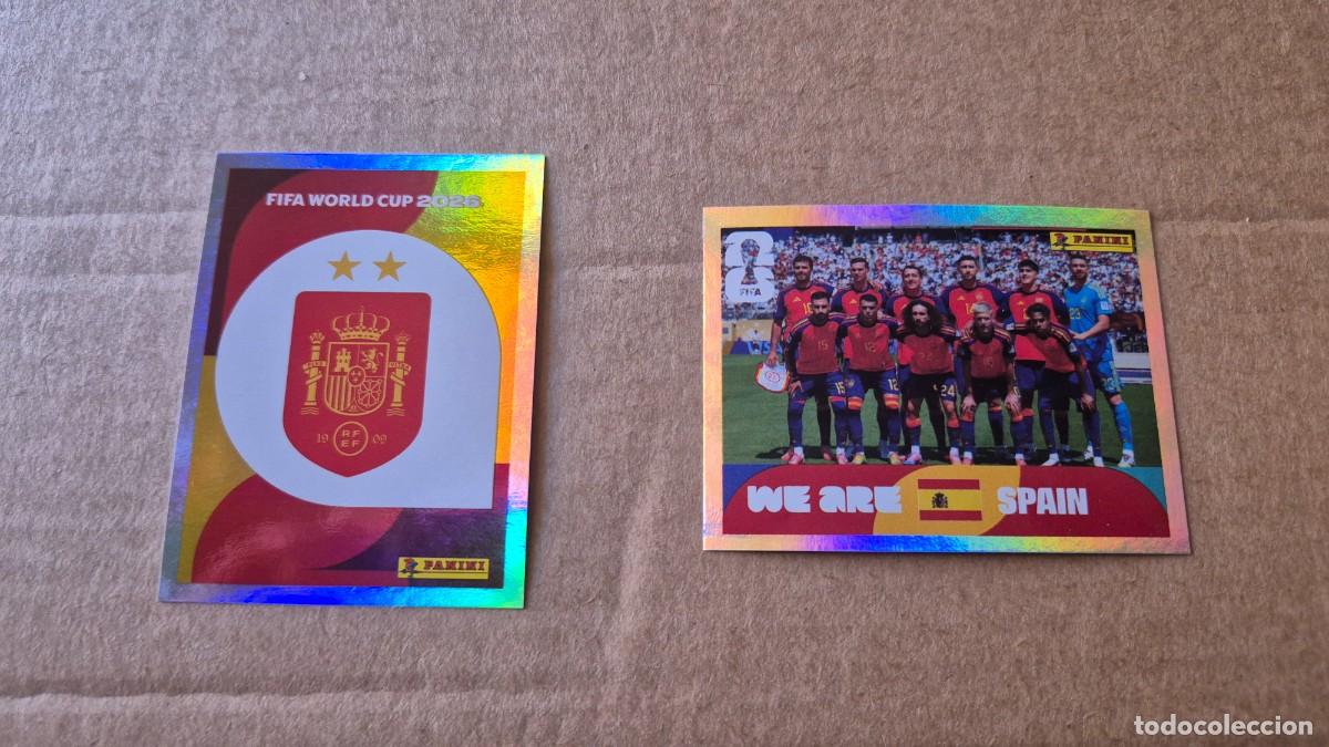 Figurine di Calcio: LOTE FIFA WORLD CUP 2026 ESPA&Ntilde;A ESCUDO CON DOS ESTRELLAS Y EQUIPO