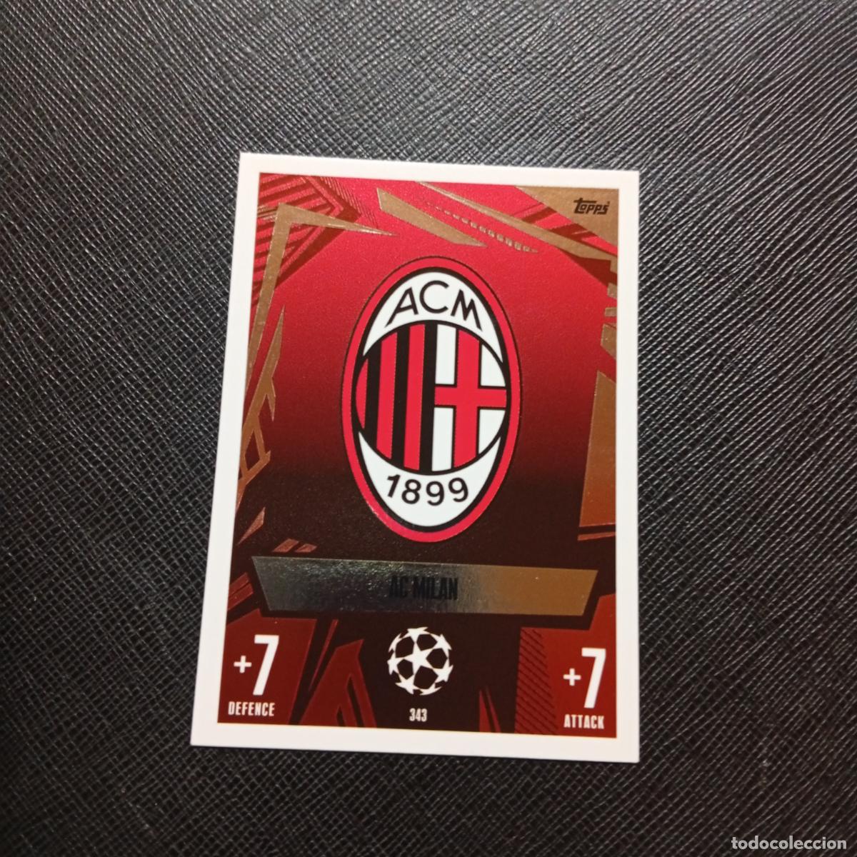 Figurine di Calcio: 343 ESCUDO MILAN TOPPS MATCH ATTAX 2023 2024 FUTBOL CROMO 23 24 - A217 PG38