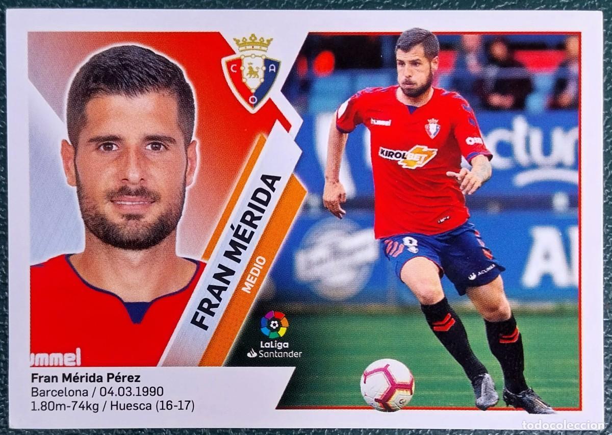 Cromos de f&uacute;tbol: 9 FRAN MERIDA OSASUNA CROMOS ALBUM EDICIONES ESTE 2019 2020 19 20