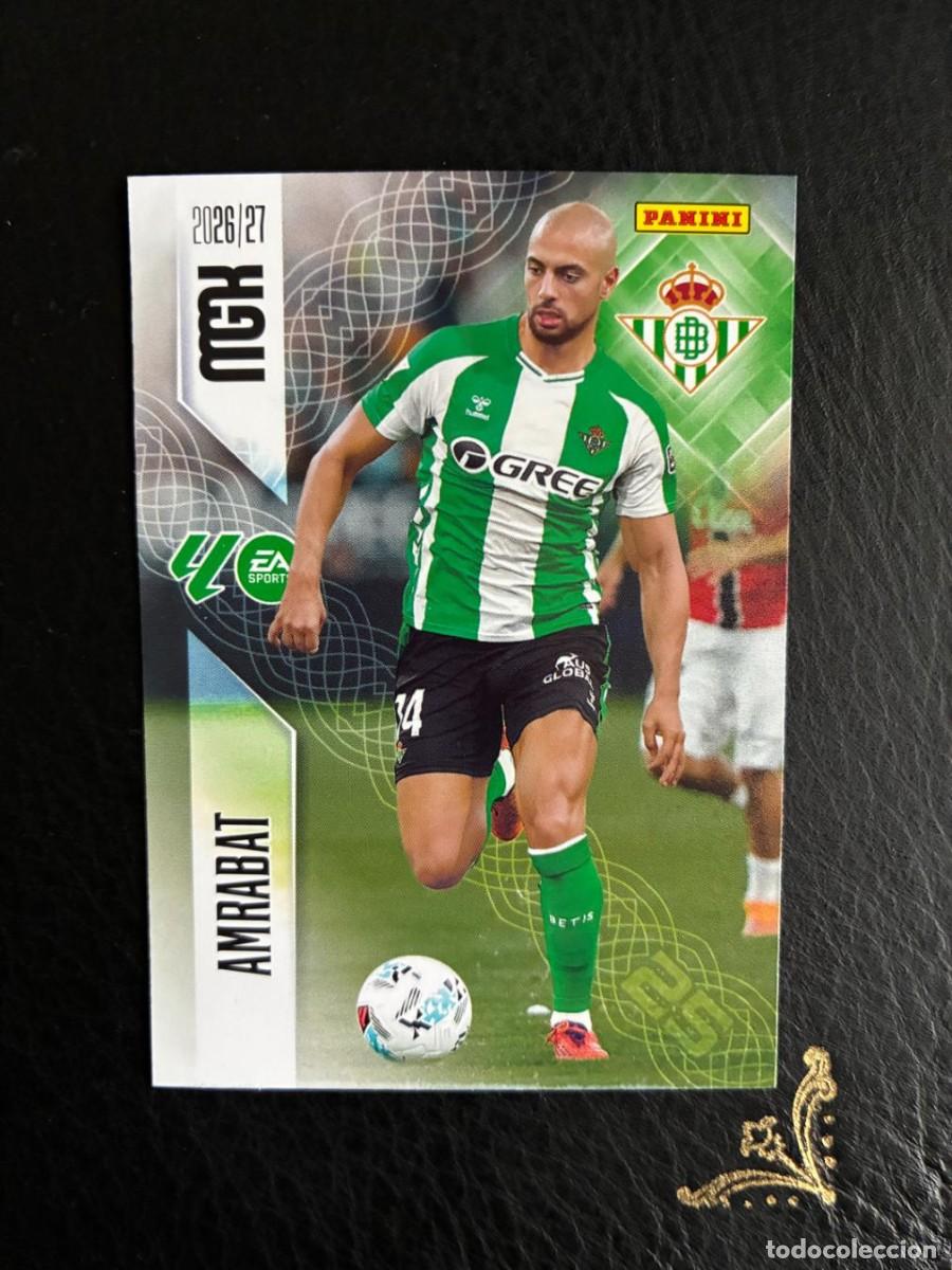 Cartes &agrave; collectionner de Football: 100 AMRABAT BETIS MEGACRACKS 2026 2027 26 27 PANINI LIGA CARD