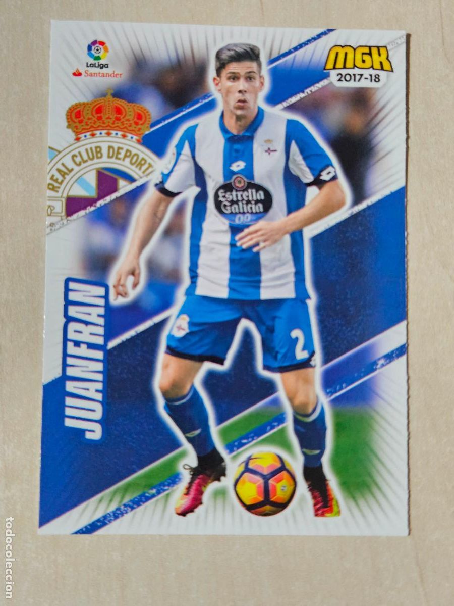Football Stickers: CROMO N&ordm; 166 JUANFRAN - MEGACRACKS 2017 18 - DEPORTIVO DE LA CORU&Ntilde;A