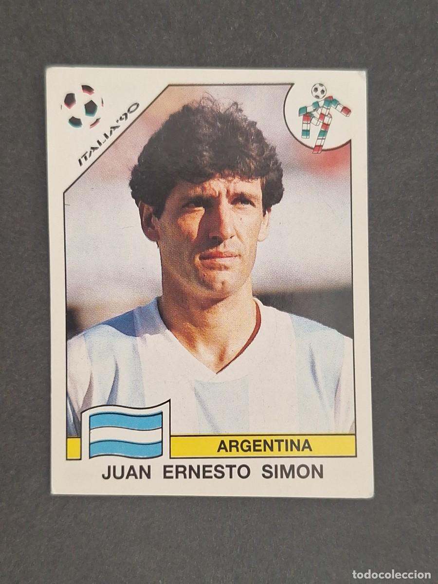 Football Stickers: L3 JUAN ERNESTO SIMON SELECCION ARGENTINA 119 MUNDIAL ITALIA 90 1990 PANINI NUNCA PEGADO SIN PEGAR