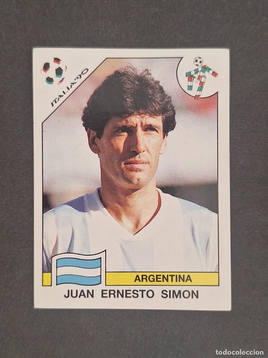 Cromos de Futebol: L3 JUAN ERNESTO SIMON SELECCION ARGENTINA 119 MUNDIAL ITALIA 90 1990 PANINI NUNCA PEGADO SIN PEGAR