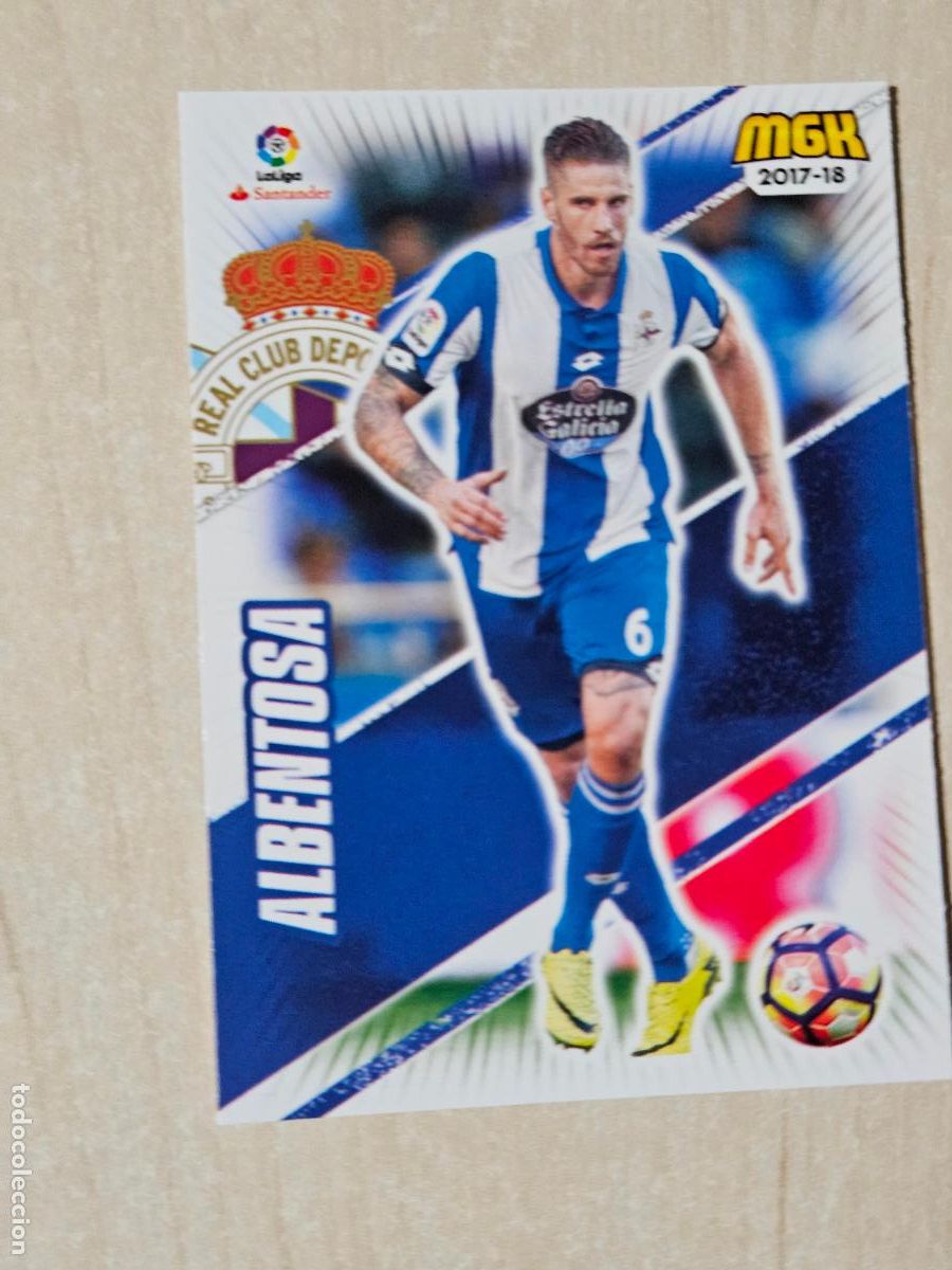 Cromos de Futebol: CROMO N&ordm; 169 ALBENTOSA - MEGACRACKS 2017 18 - DEPORTIVO DE LA CORU&Ntilde;A