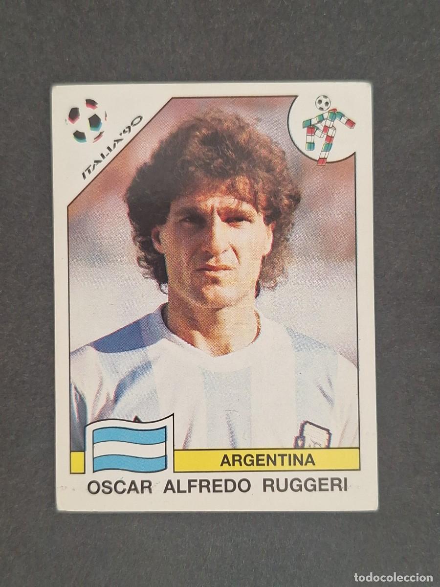 Cartes &agrave; collectionner de Football: L3 OSCAR A. RUGGERI SELECCION ARGENTINA 120 MUNDIAL ITALIA 90 1990 PANINI NUNCA PEGADO SIN PEGAR