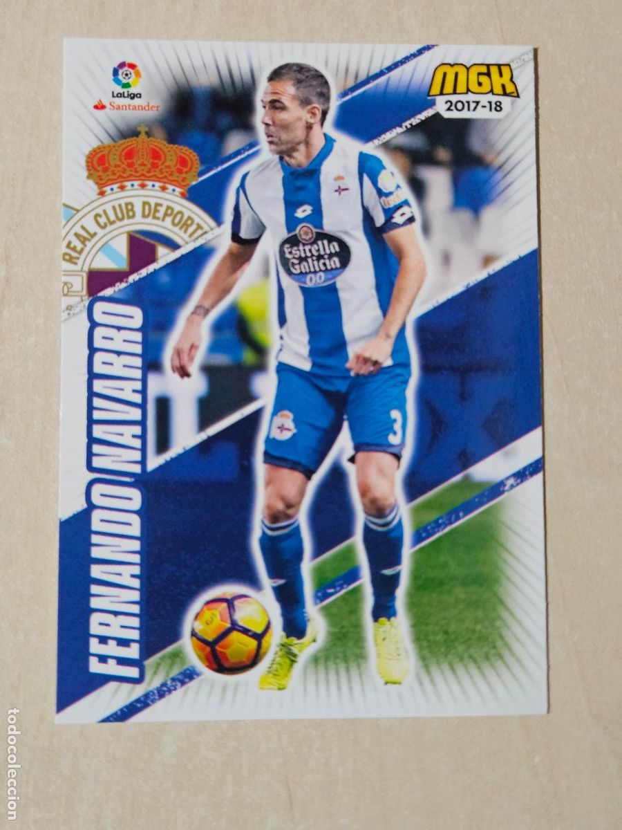 Cromos de f&uacute;tbol: CROMO N&ordm; 170 FERNANDO NAVARRO - MEGACRACKS 2017 18 - DEPORTIVO DE LA CORU&Ntilde;A