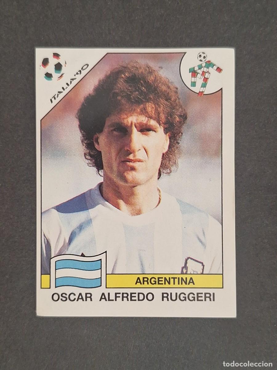 Cromos de f&uacute;tbol: L3 OSCAR A. RUGGERI SELECCION ARGENTINA 120 MUNDIAL ITALIA 90 1990 PANINI NUNCA PEGADO SIN PEGAR