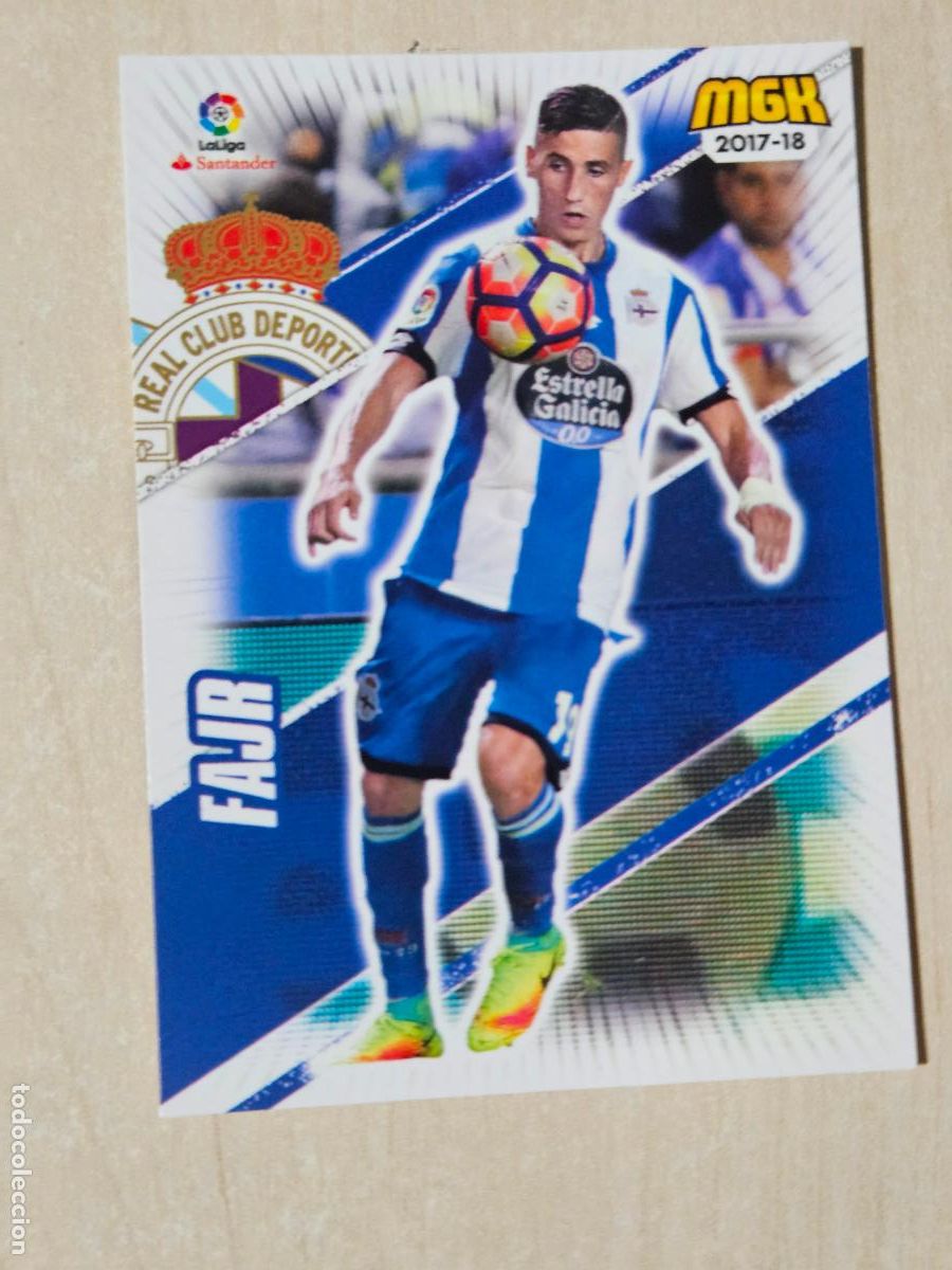 Cromos de f&uacute;tbol: CROMO N&ordm; 176 FAJR - MEGACRACKS 2017 18 - DEPORTIVO DE LA CORU&Ntilde;A
