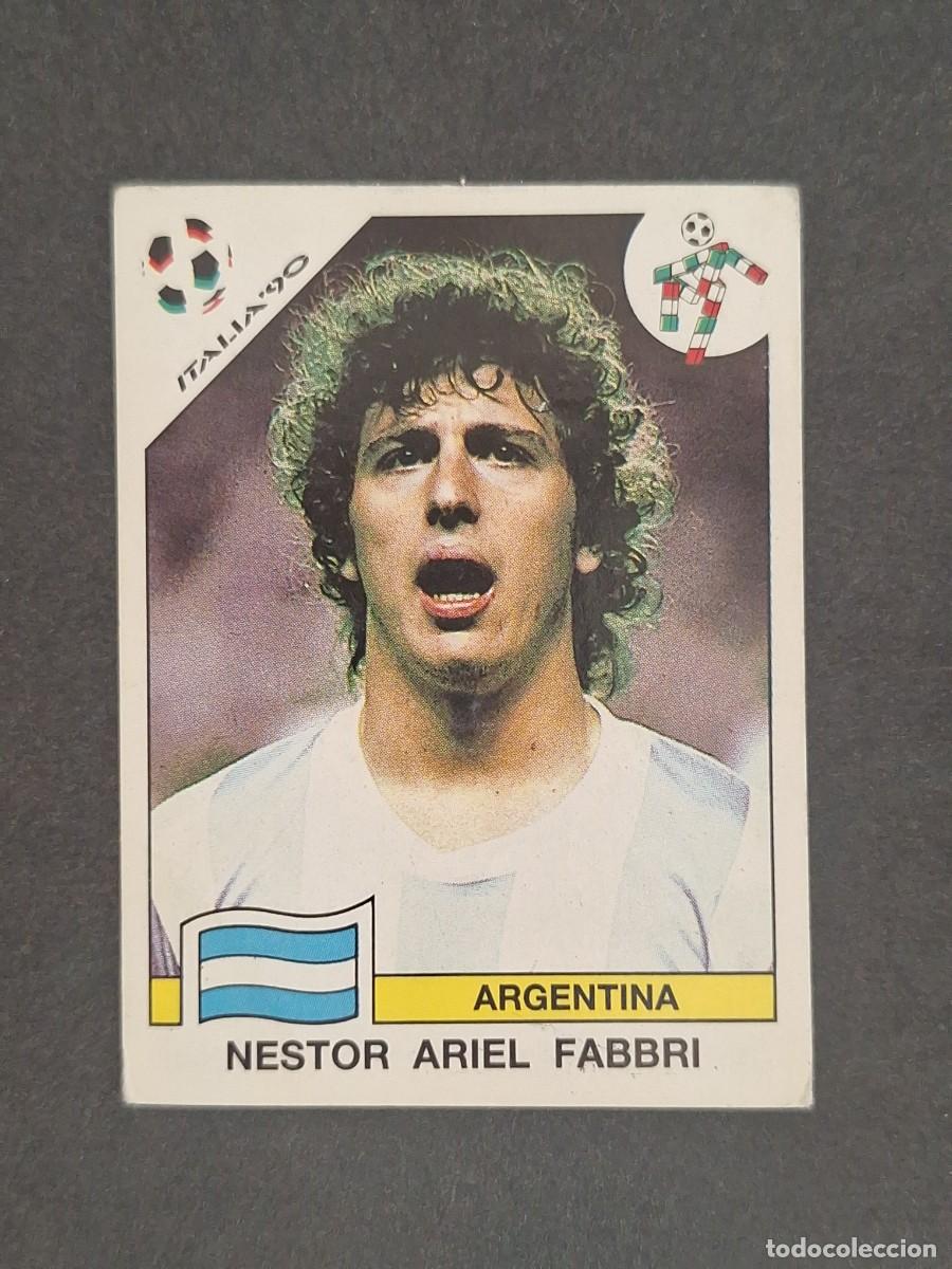Cromos de f&uacute;tbol: L3 NESTOR ARIEL FABBRI SELECCION ARGENTINA 121 MUNDIAL ITALIA 90 1990 PANINI NUNCA PEGADO SIN PEGAR