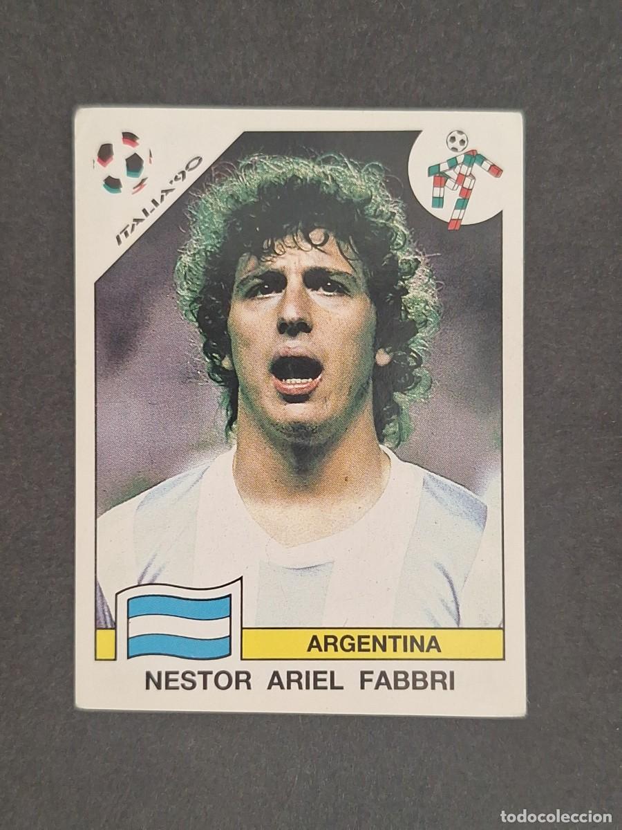 Cromos de f&uacute;tbol: L3 NESTOR ARIEL FABBRI SELECCION ARGENTINA 121 MUNDIAL ITALIA 90 1990 PANINI NUNCA PEGADO SIN PEGAR
