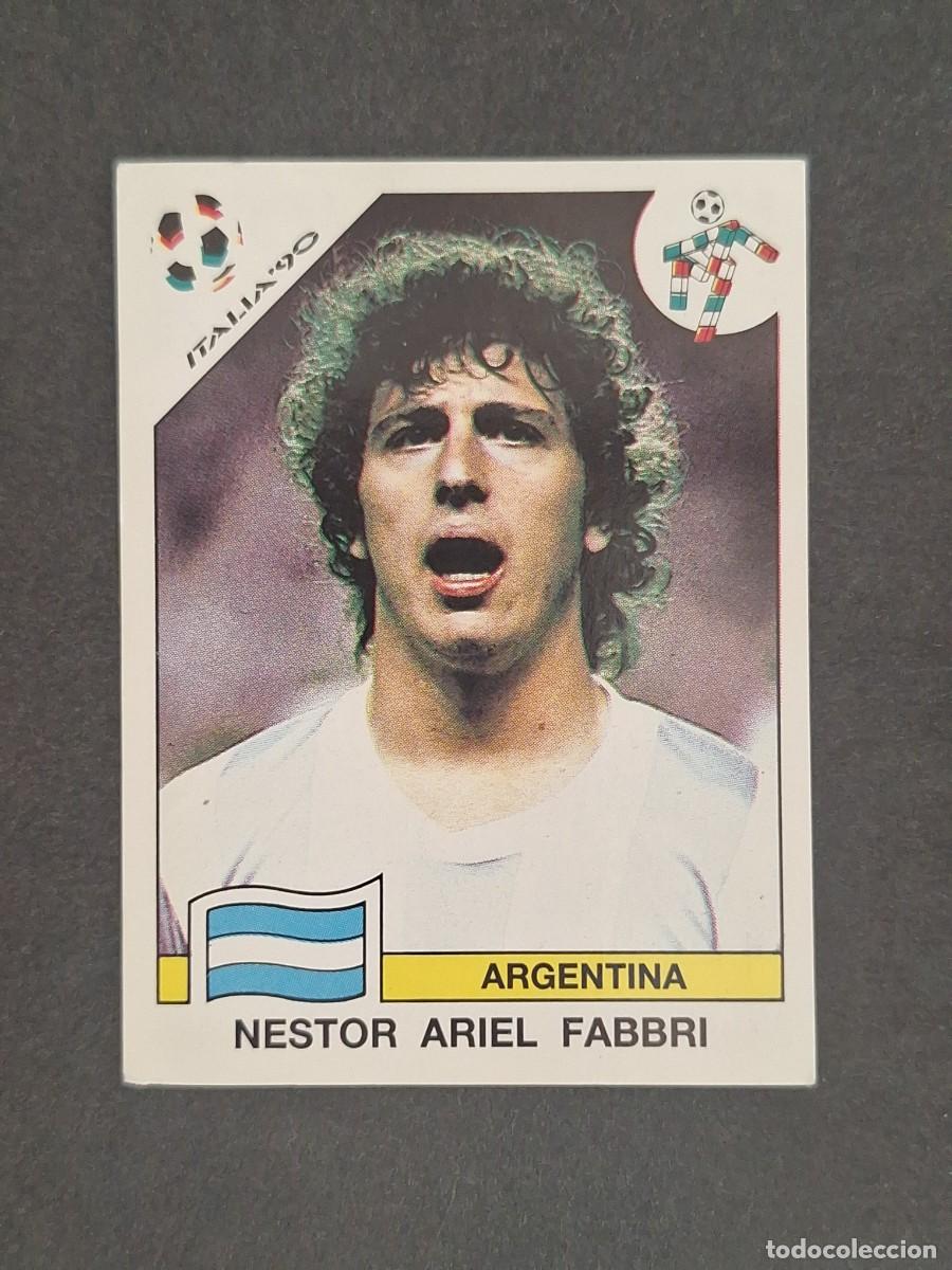 Cromos de f&uacute;tbol: L3 NESTOR ARIEL FABBRI SELECCION ARGENTINA 121 MUNDIAL ITALIA 90 1990 PANINI NUNCA PEGADO SIN PEGAR