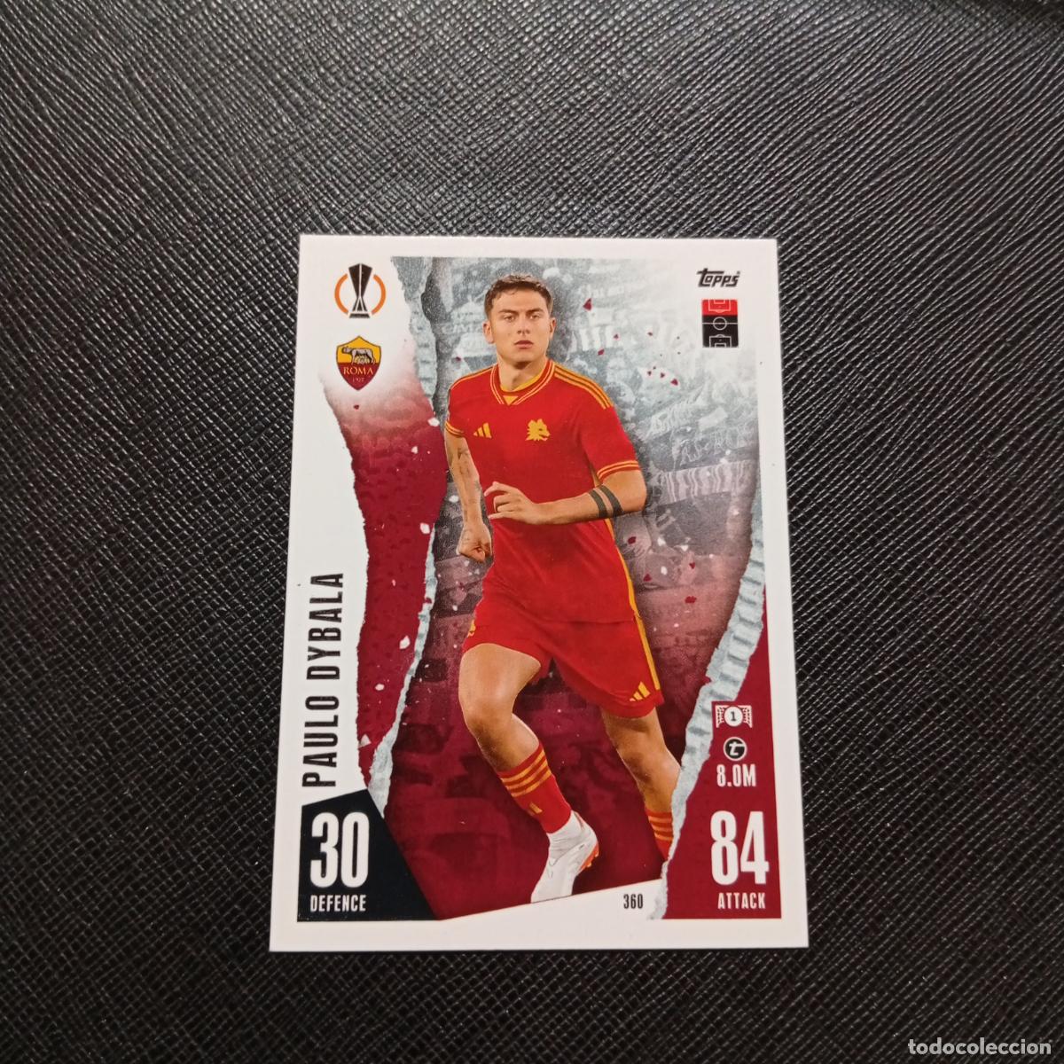 Cromos de f&uacute;tbol: 360 DYBALA ROMA TOPPS MATCH ATTAX 2023 2024 FUTBOL CROMO 23 24 - A217 PG40