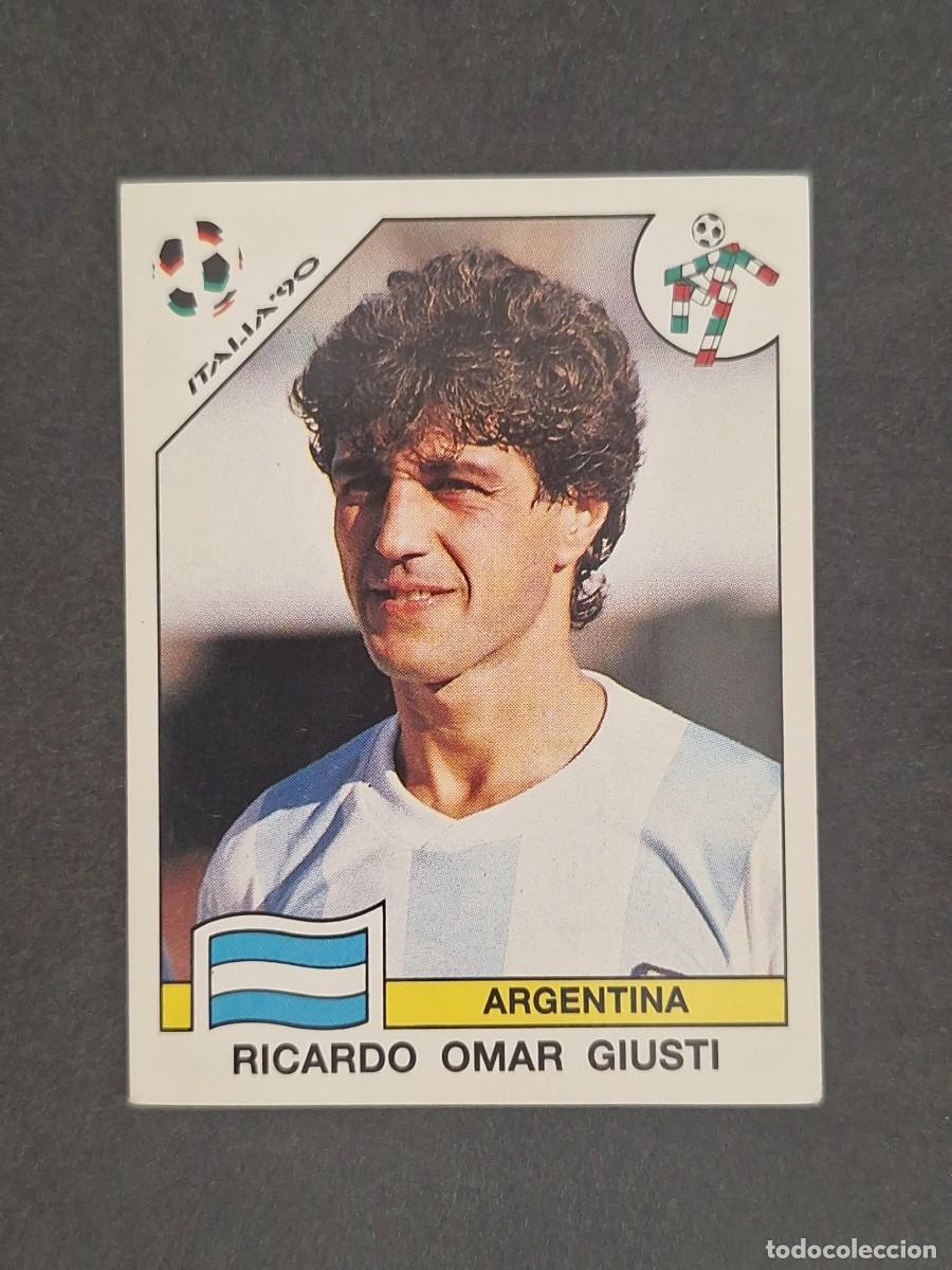 Cromos de Futebol: L3 RICARDO OMAR GIUSTI SELECCION ARGENTINA 123 MUNDIAL ITALIA 90 1990 PANINI NUNCA PEGADO SIN PEGAR