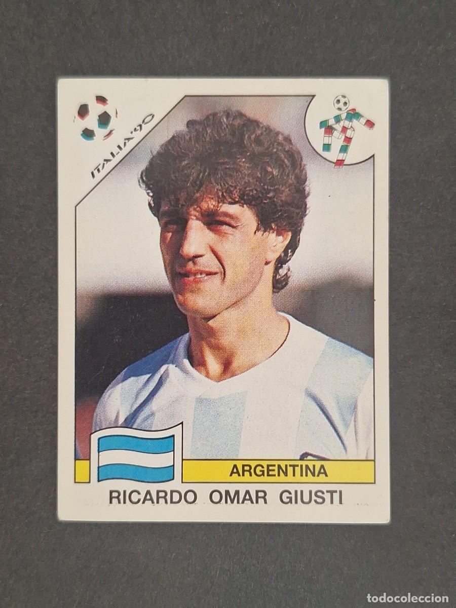 Cromos de Futebol: L3 RICARDO OMAR GIUSTI SELECCION ARGENTINA 123 MUNDIAL ITALIA 90 1990 PANINI NUNCA PEGADO SIN PEGAR