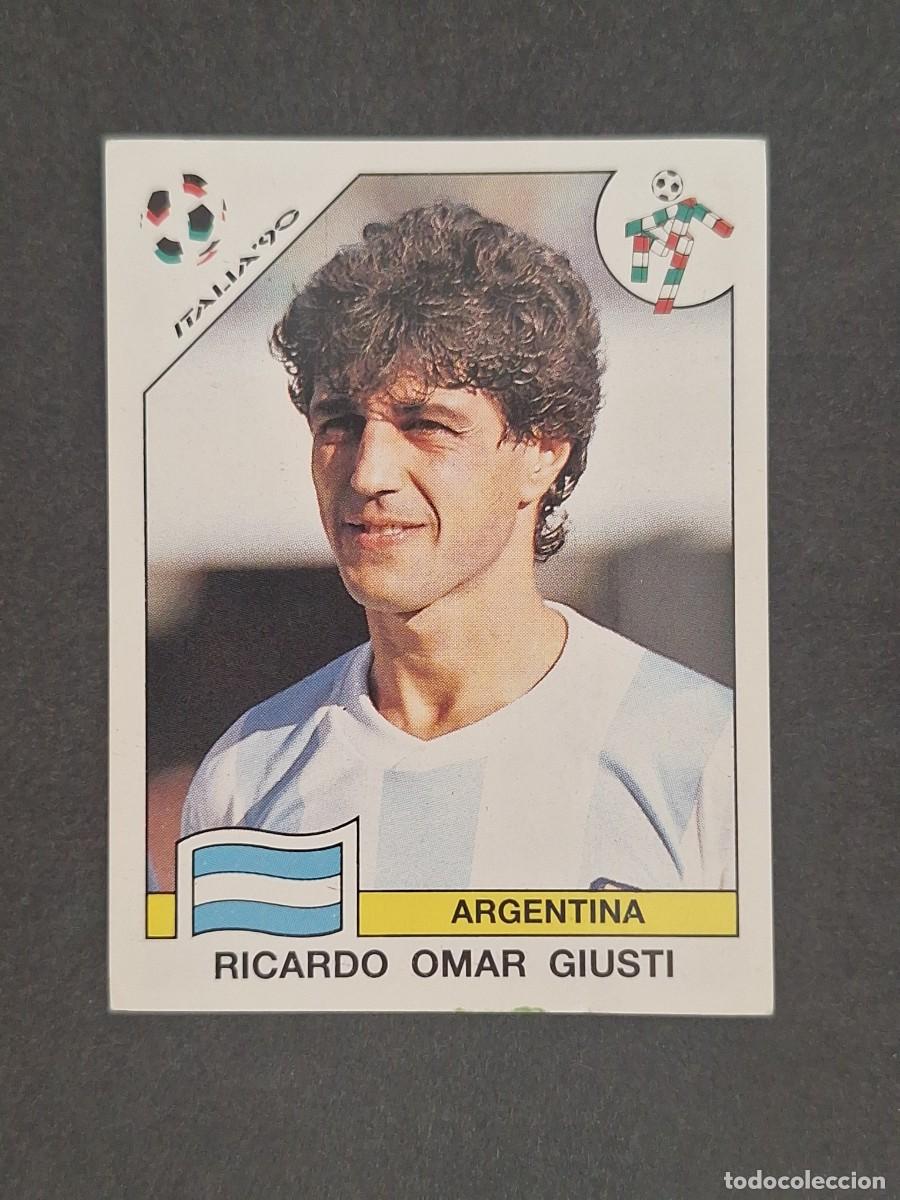 Cromos de Futebol: L3 RICARDO OMAR GIUSTI SELECCION ARGENTINA 123 MUNDIAL ITALIA 90 1990 PANINI NUNCA PEGADO SIN PEGAR