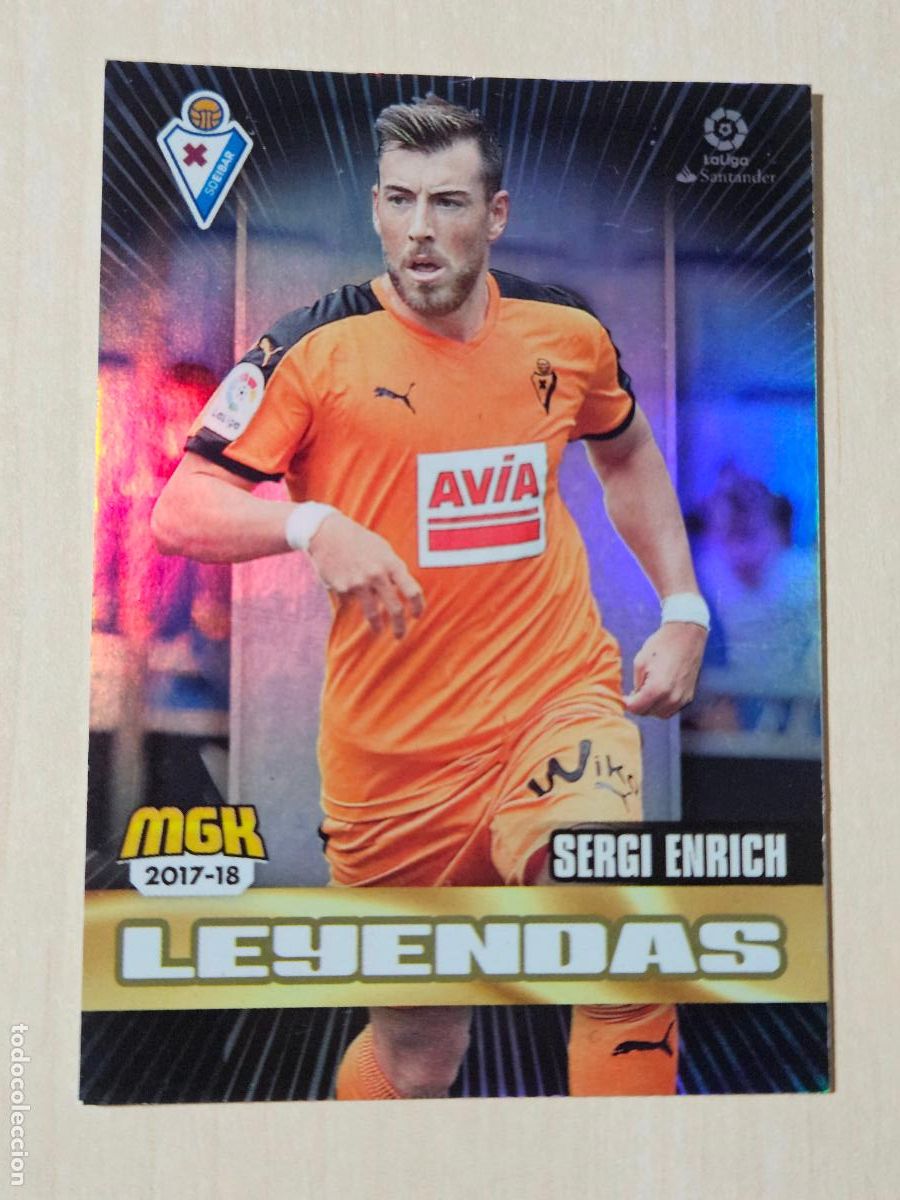 Football Stickers: CROMO N&ordm; 213 SERGI ENRICH - MEGACRACKS 2017 18 - EIBAR - LEYENDAS