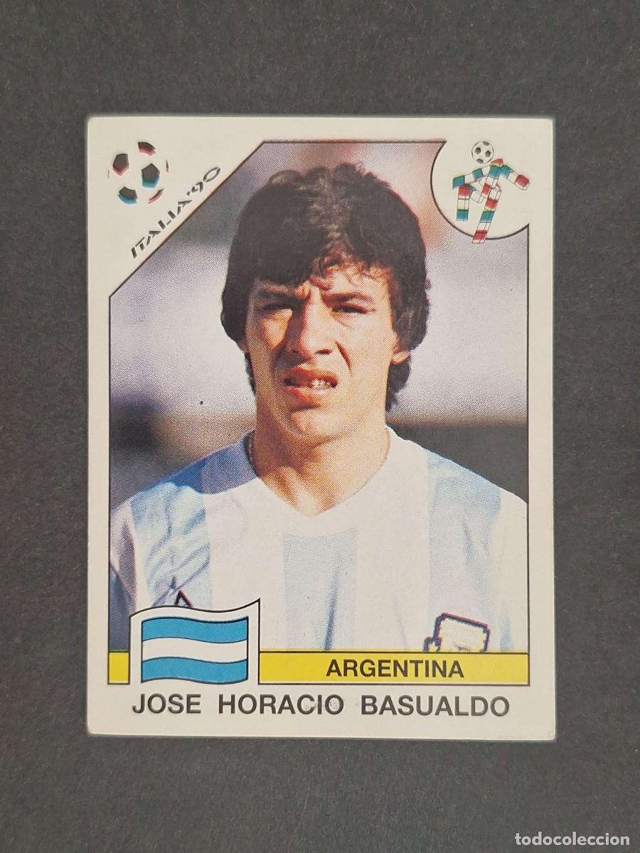 Football Stickers: L3 J. HORACIO BASUALDO SELECCION ARGENTINA 126 MUNDIAL ITALIA 90 1990 PANINI NUNCA PEGADO SIN PEGAR