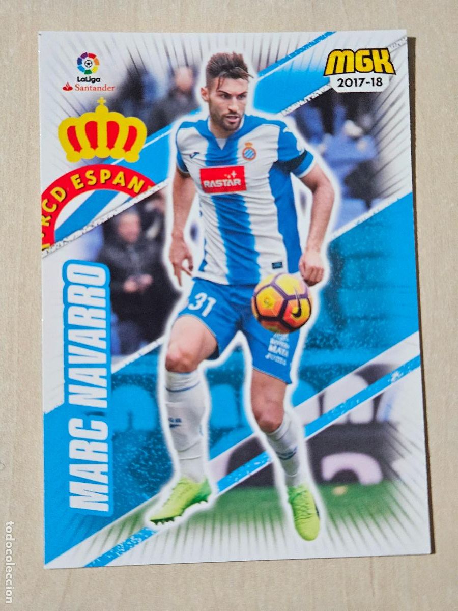 Football Stickers: CROMO N&ordm; 221 MARC NAVARRO - MEGACRACKS 2017 18 - ESPANYOL